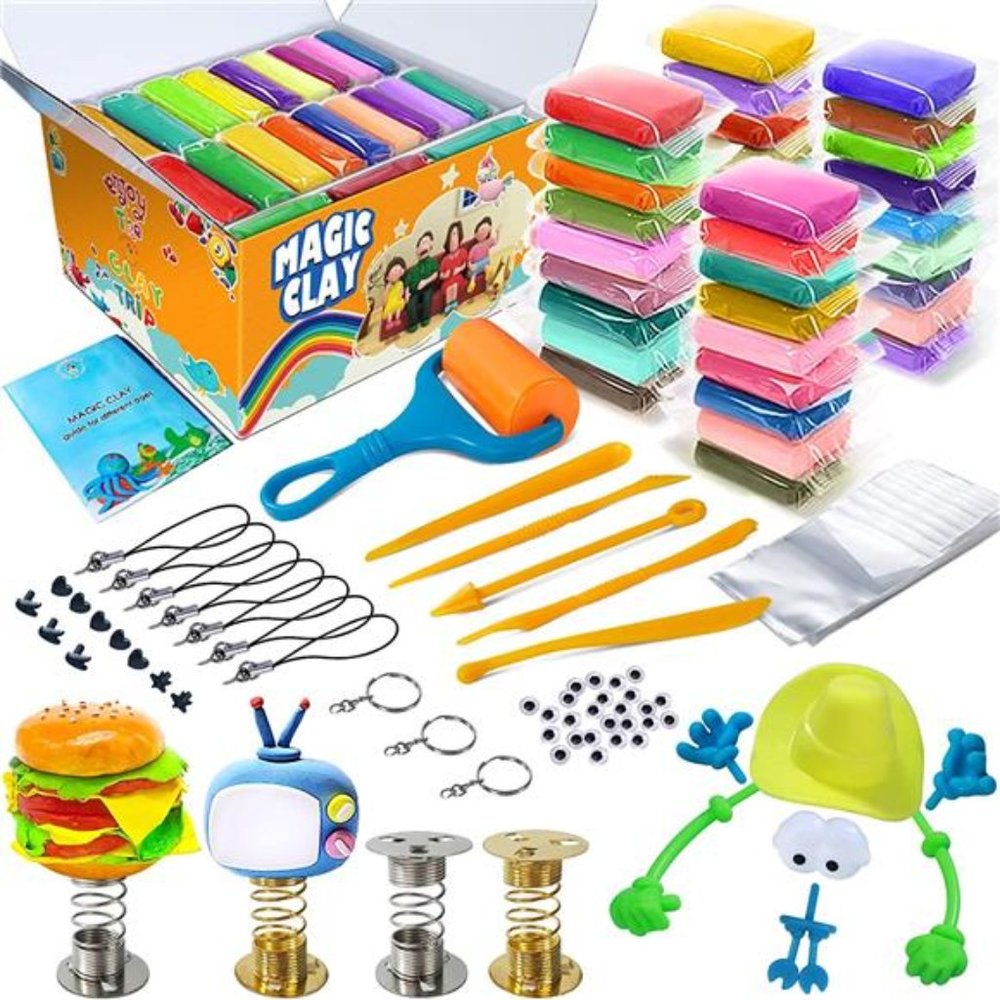 Modeling Clay Kit - 36 Colors Air Dry Magic Clay with Sculpting Tool For Kids